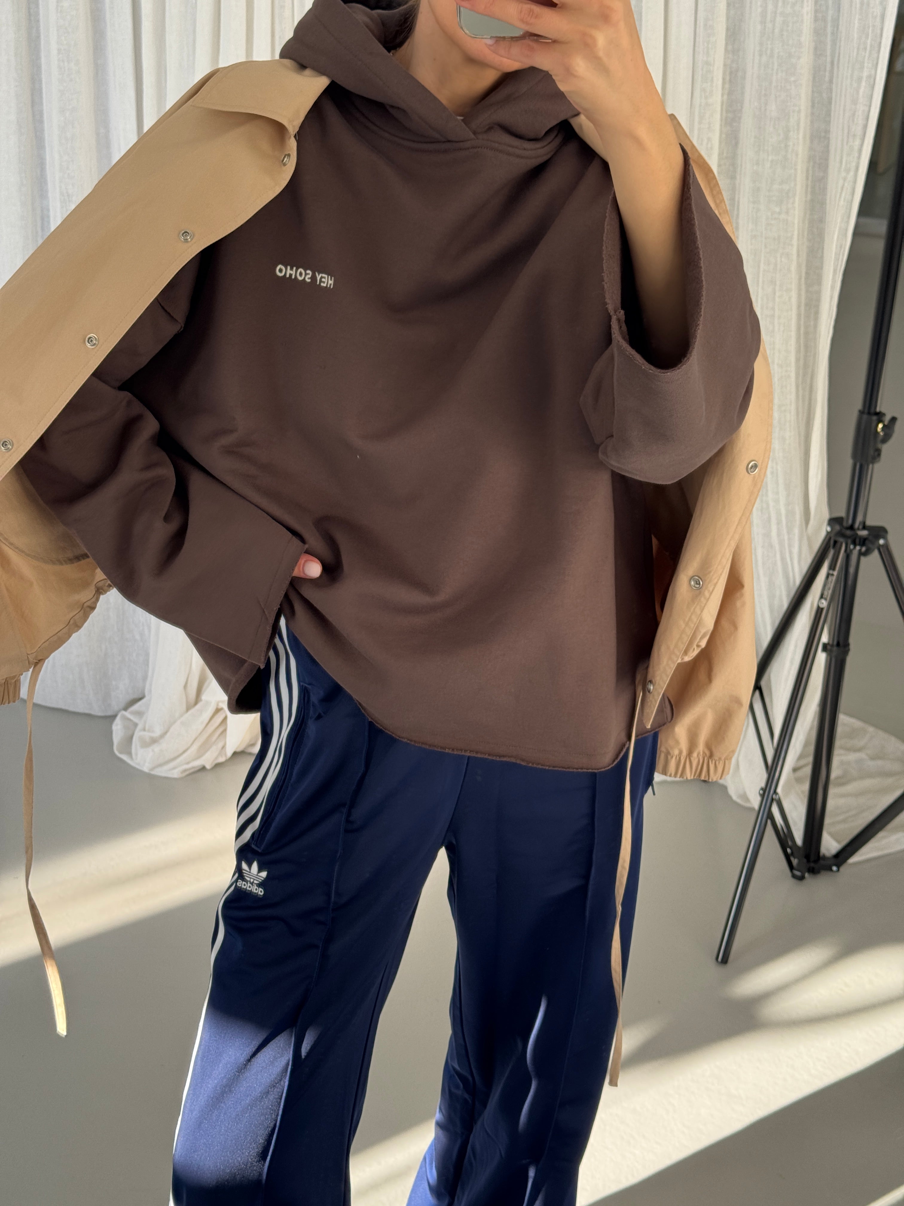 OPEN HEM LOGO Hoodie