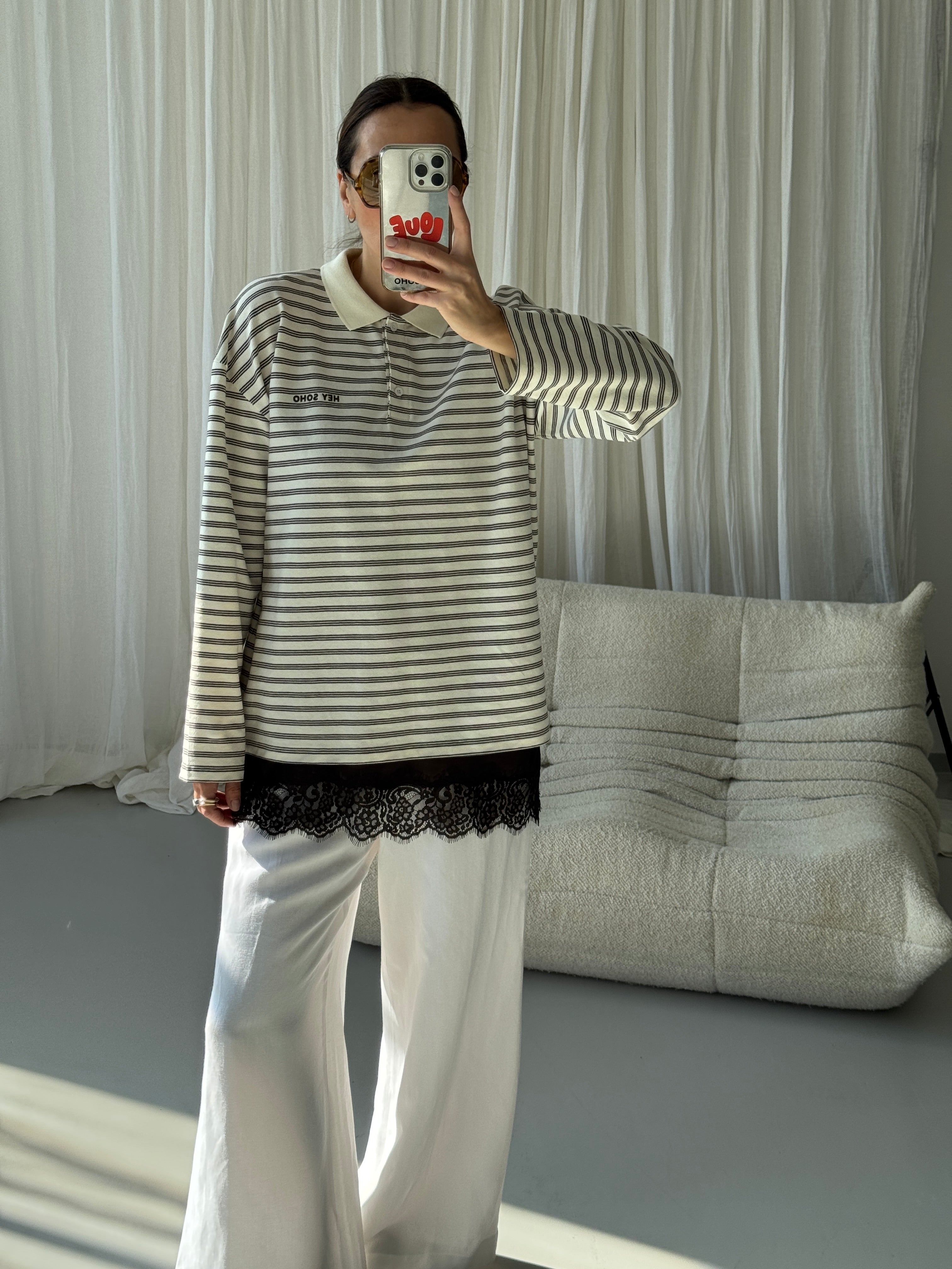 STRIPED RETRO Poloshirt