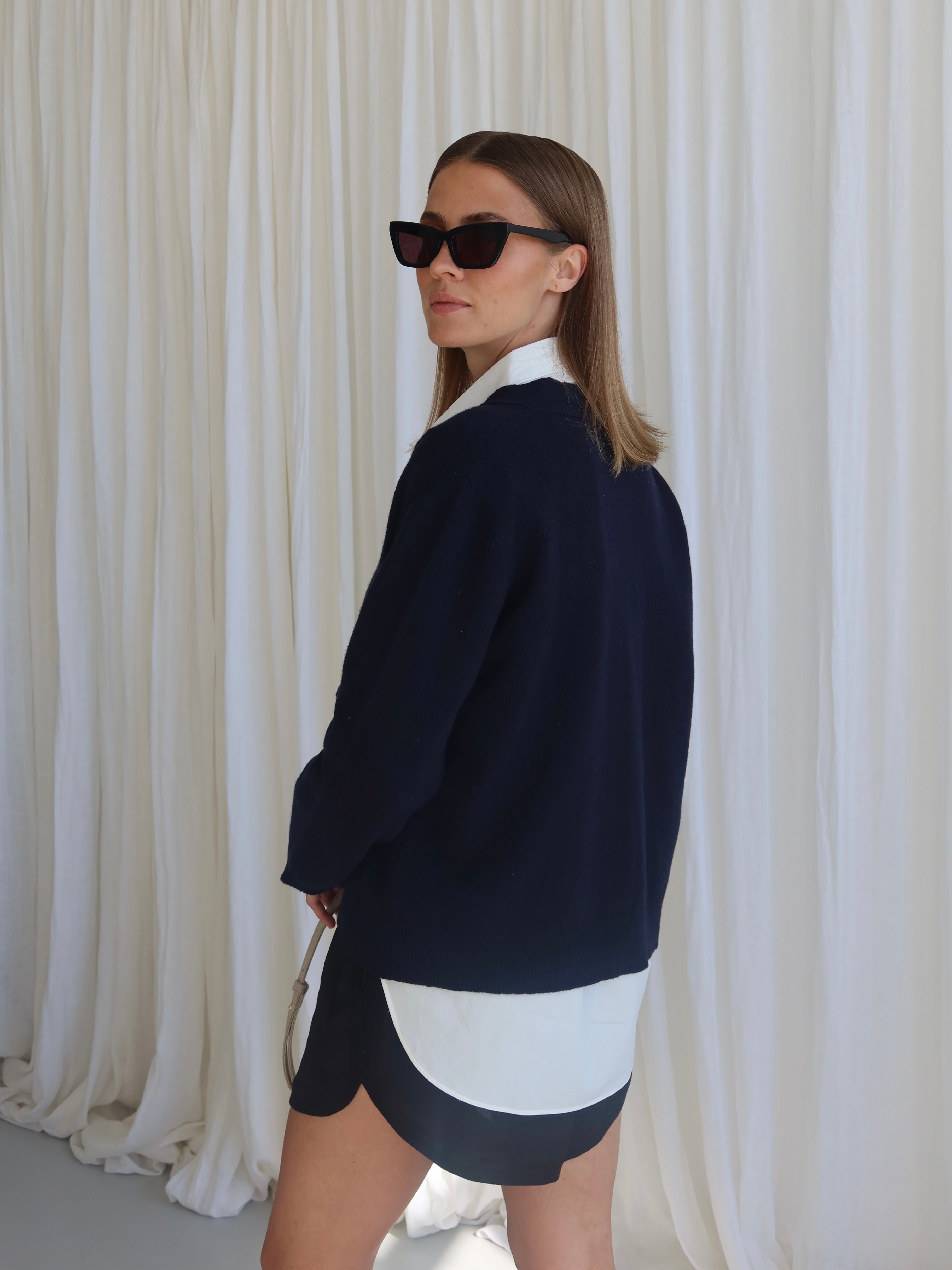 SOHO STUDIOS NORA CARDIGAN navy