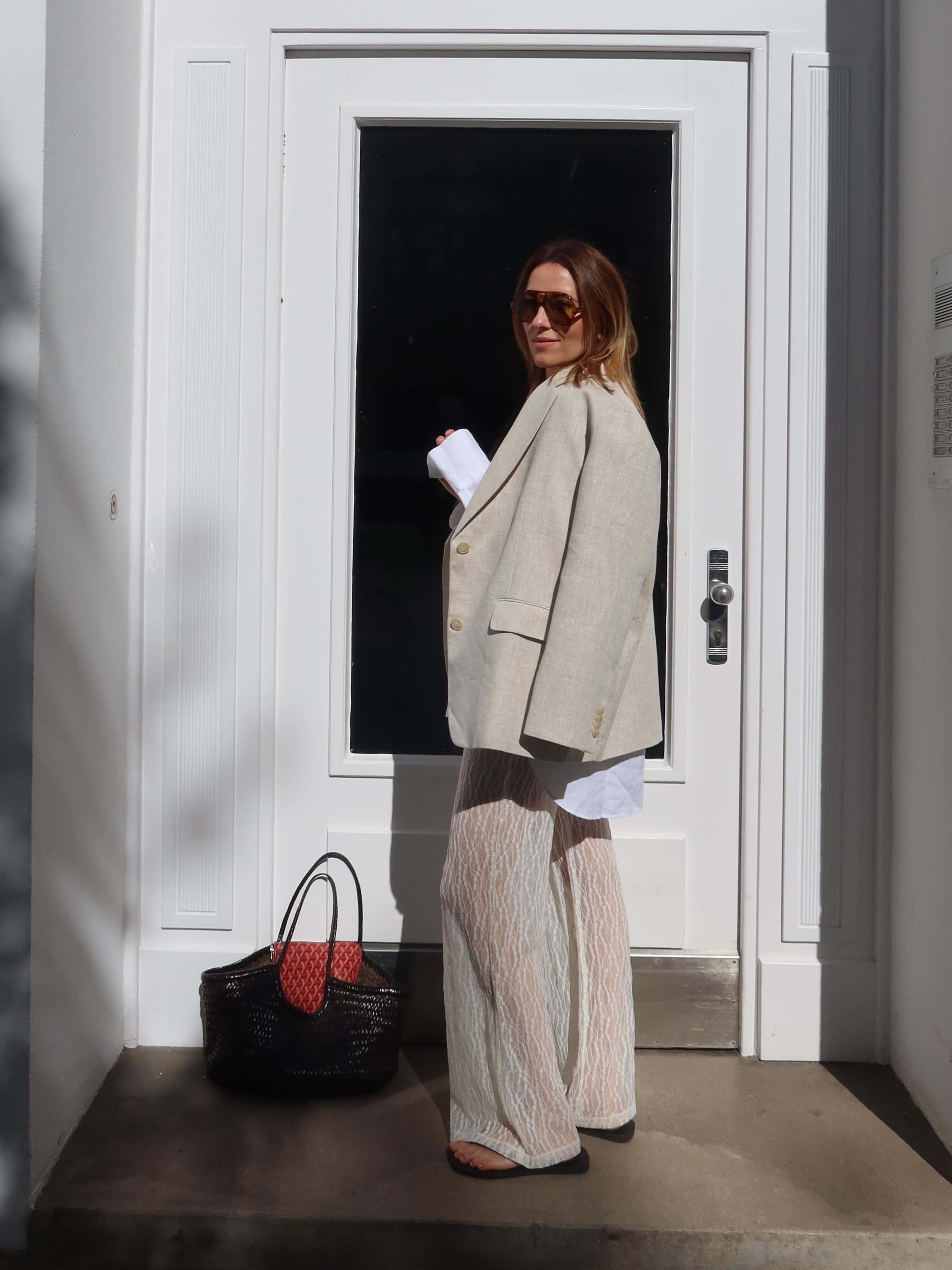 STELLA LACE PANTS offwhite