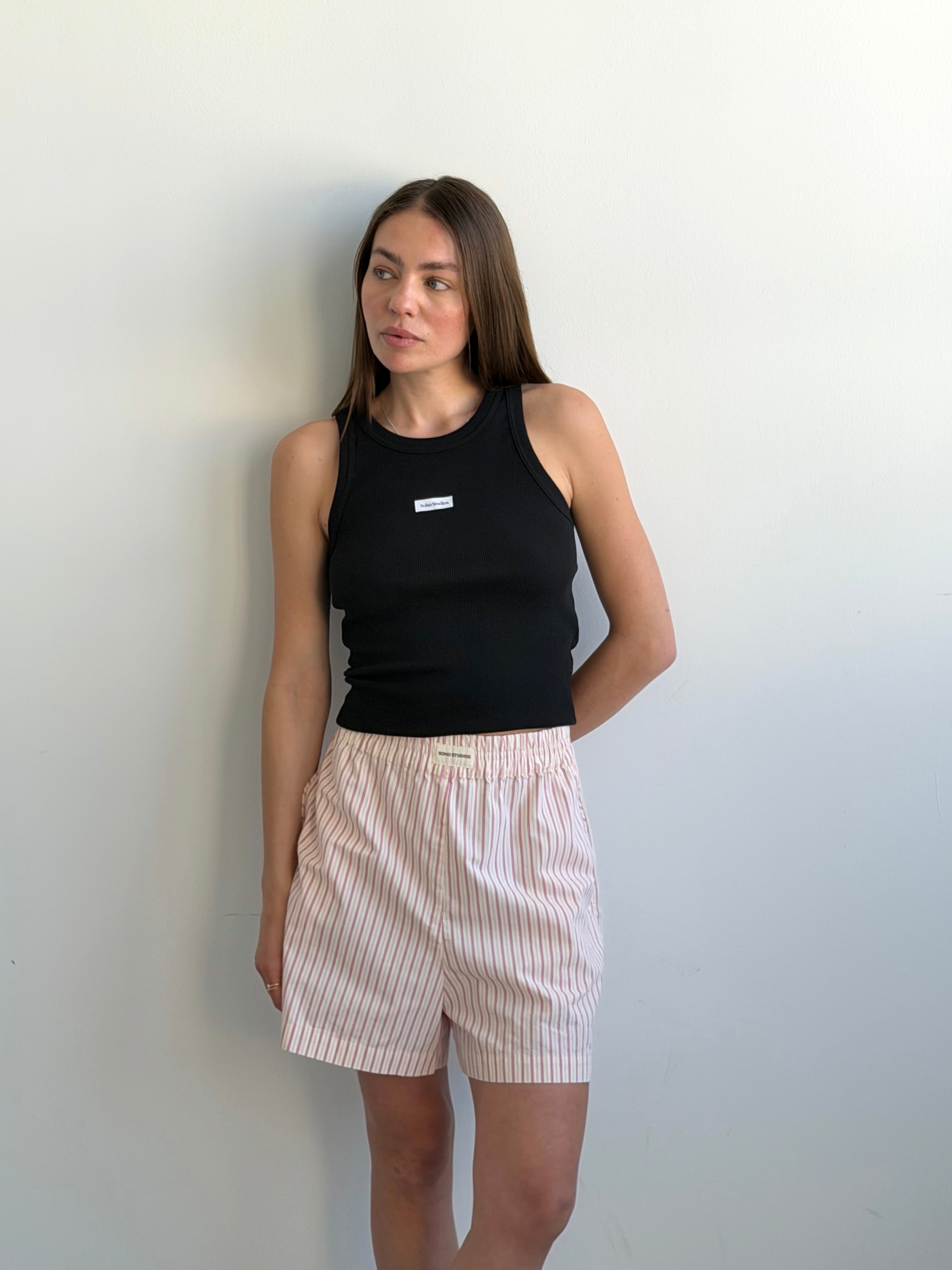 JUNA SHORTS PINK STRIPE