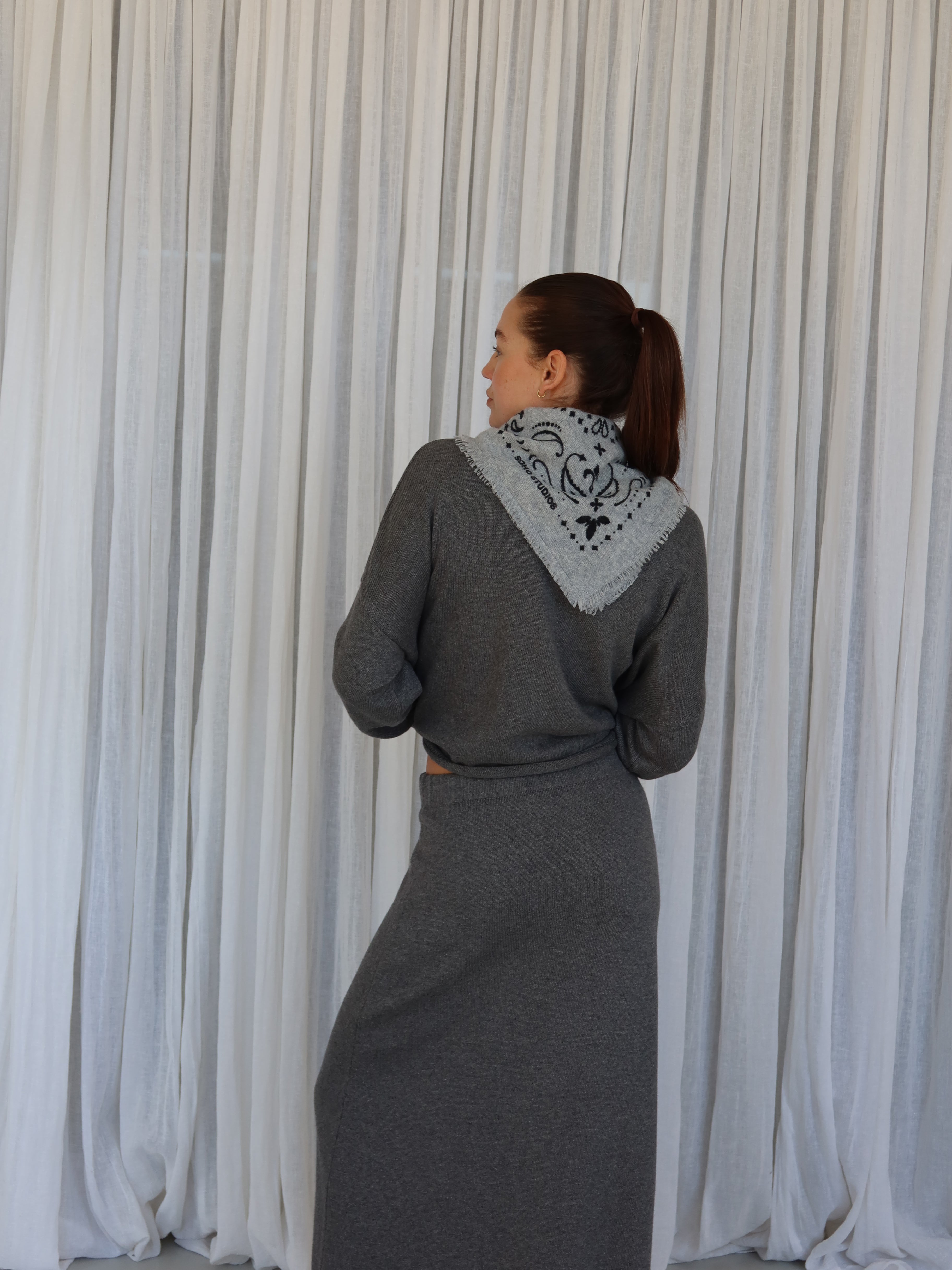 AMELIE CREWNECK grey melange