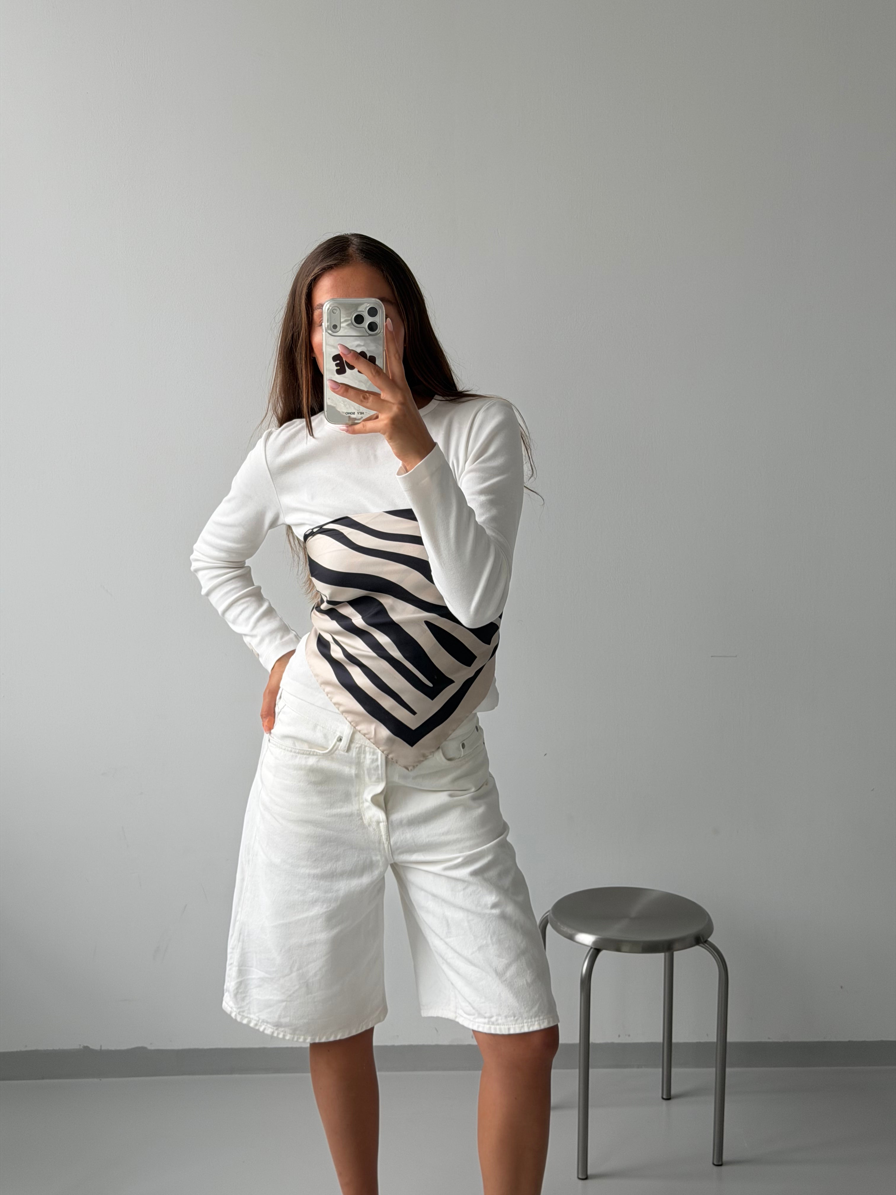 HEY SOHO ZEBRA SILK SCARF