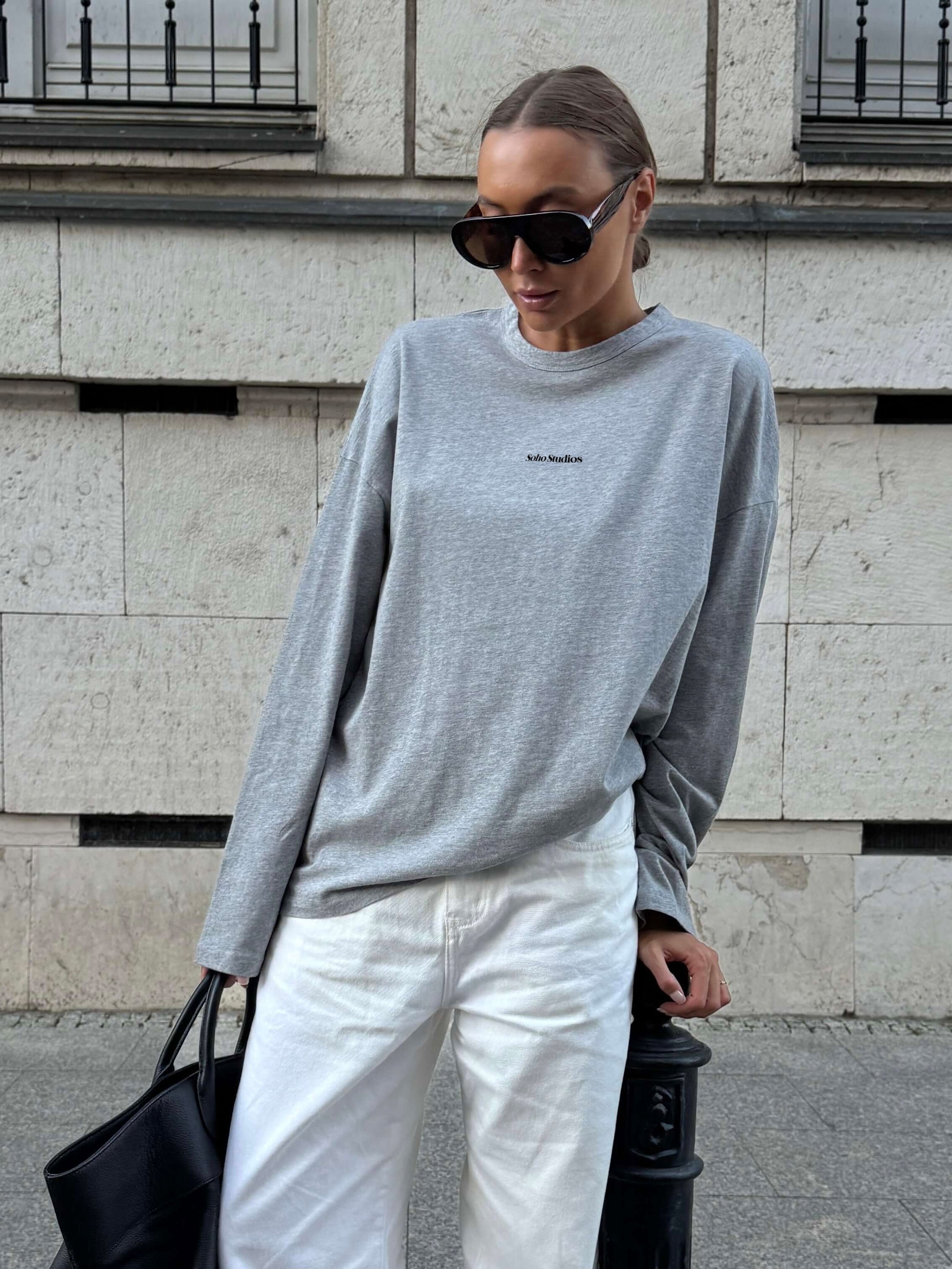 SOHO STUDIOS LIA Longsleeve grey melange