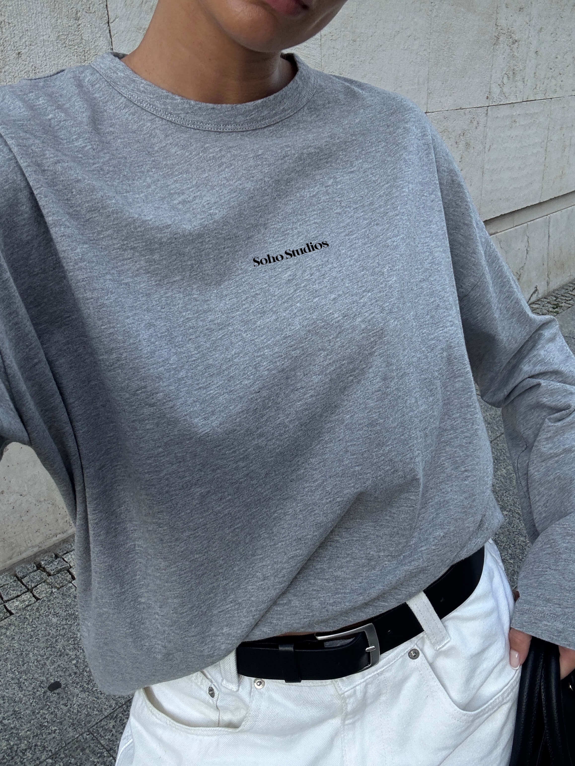 SOHO STUDIOS LIA Longsleeve grey melange