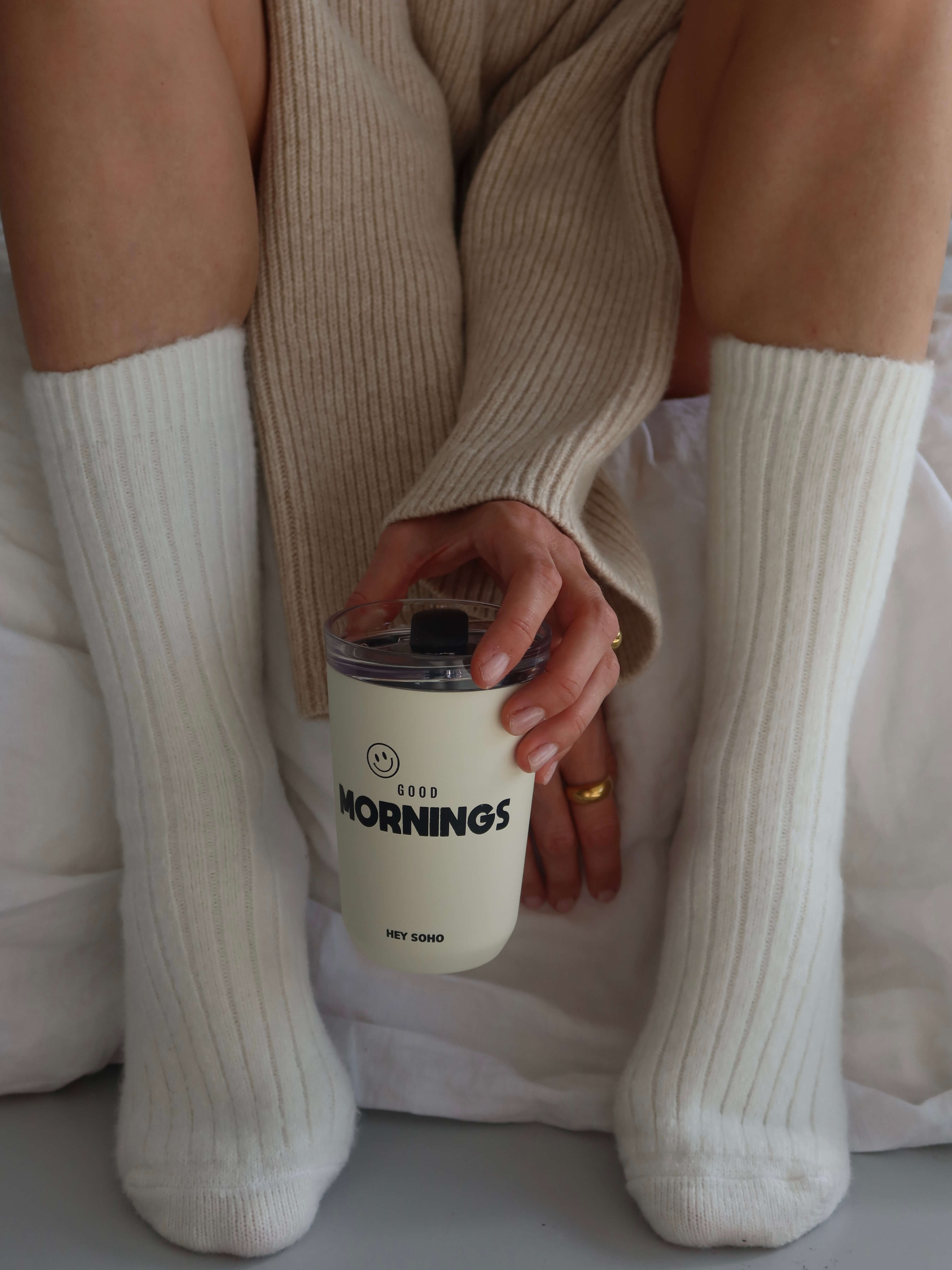 STINE Woll Socken offwhite