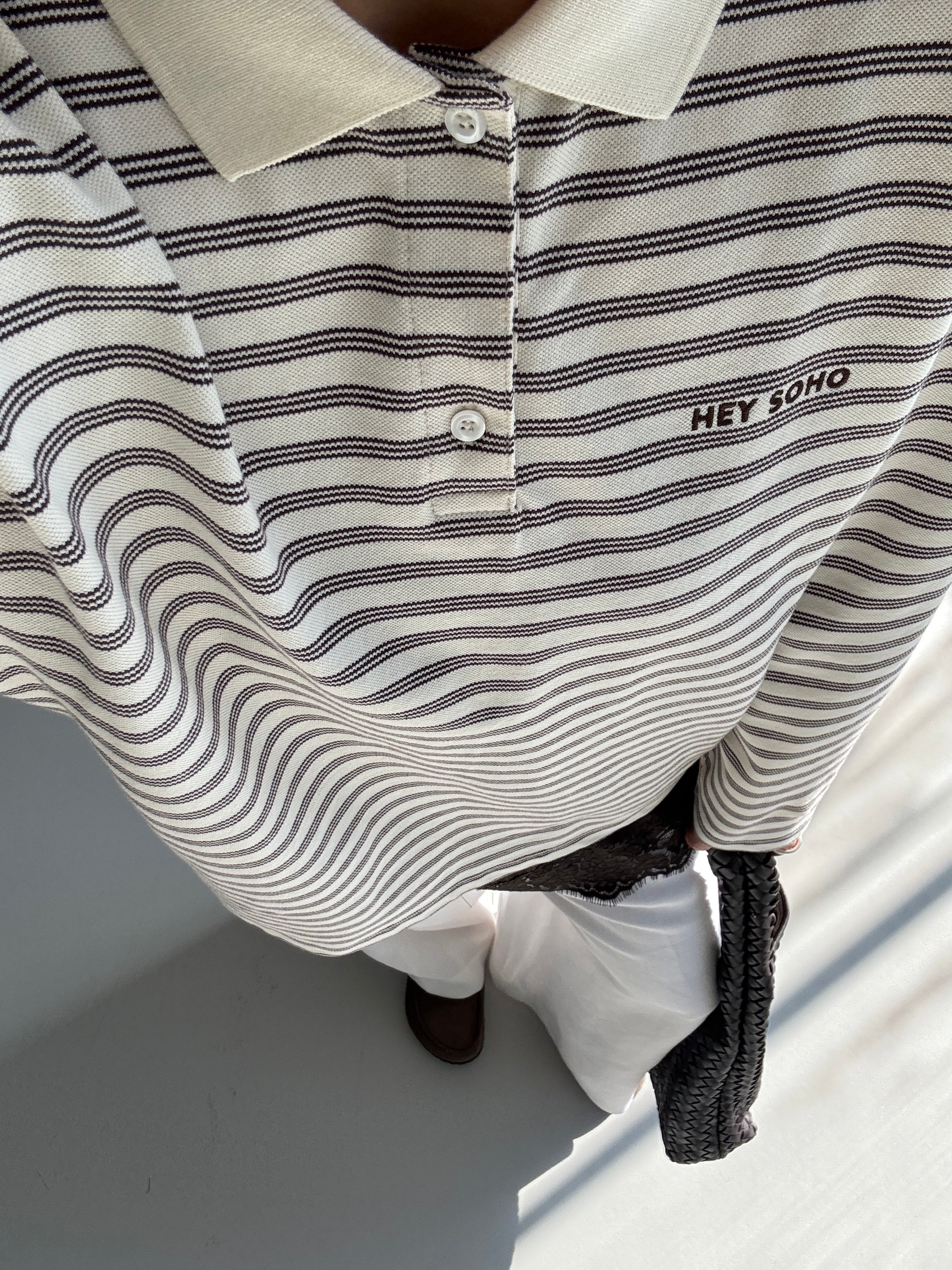 STRIPED RETRO Poloshirt