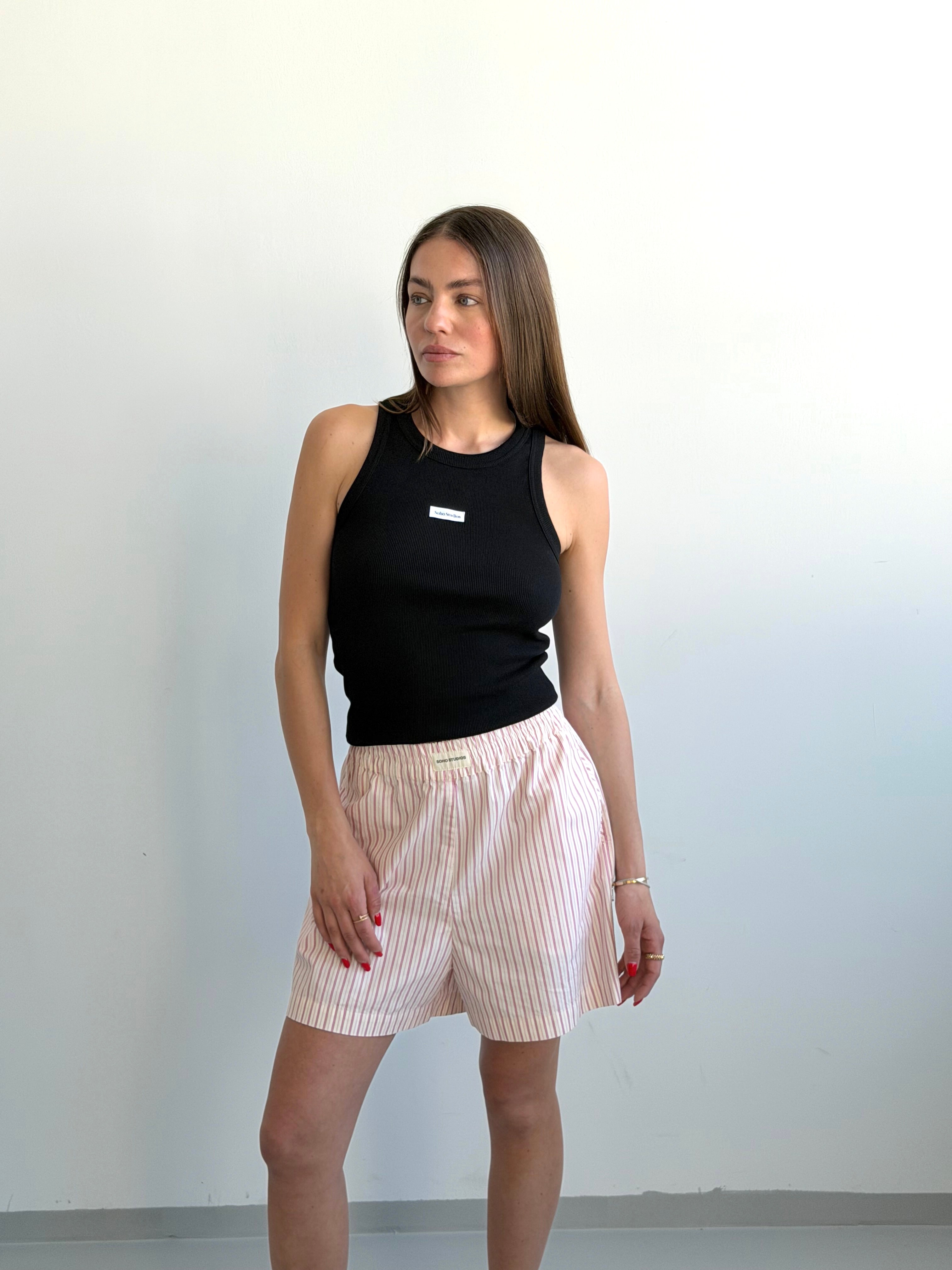 JUNA SHORTS PINK STRIPE