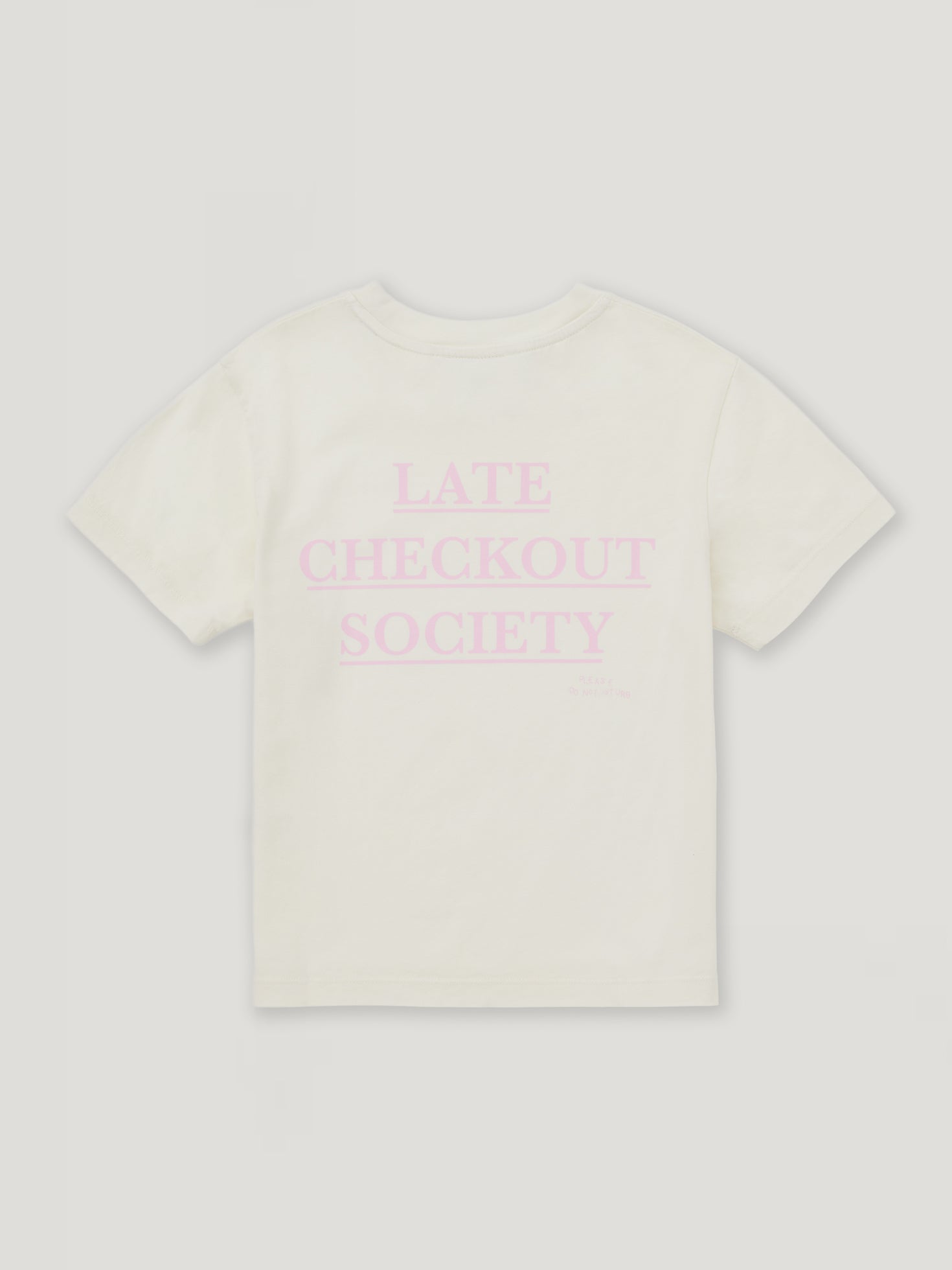 LATE CHECK OUT Kids T-Shirt (fällt eine Nummer kleiner aus)