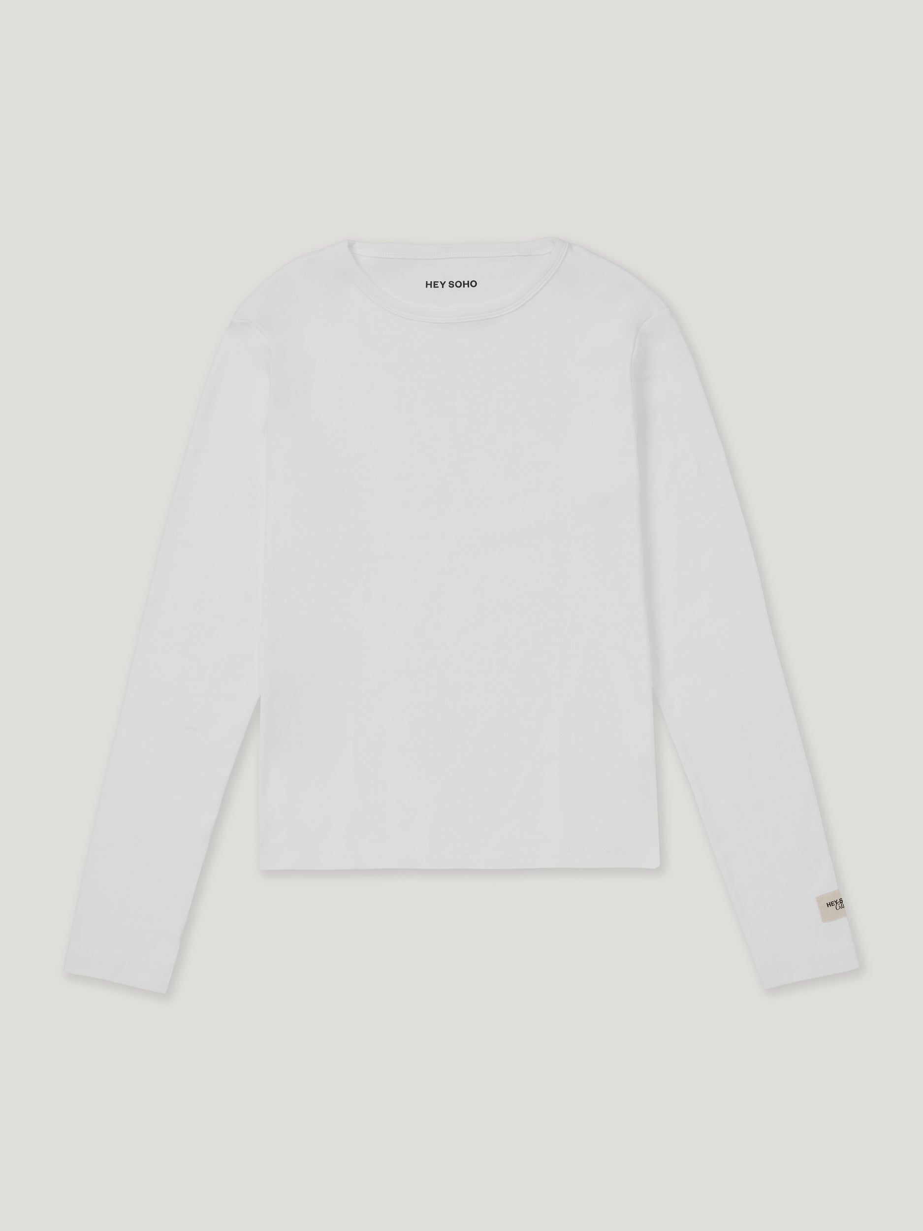 HEY SOHO RIB LONGSLEEVE white
