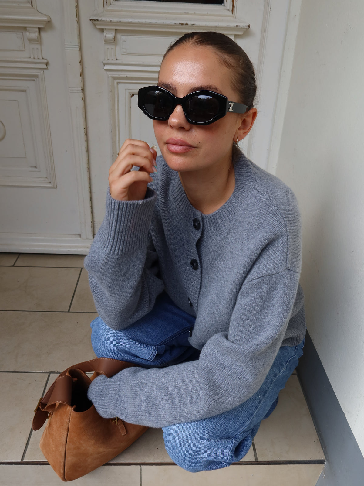 KATE CARDIGAN grey melange