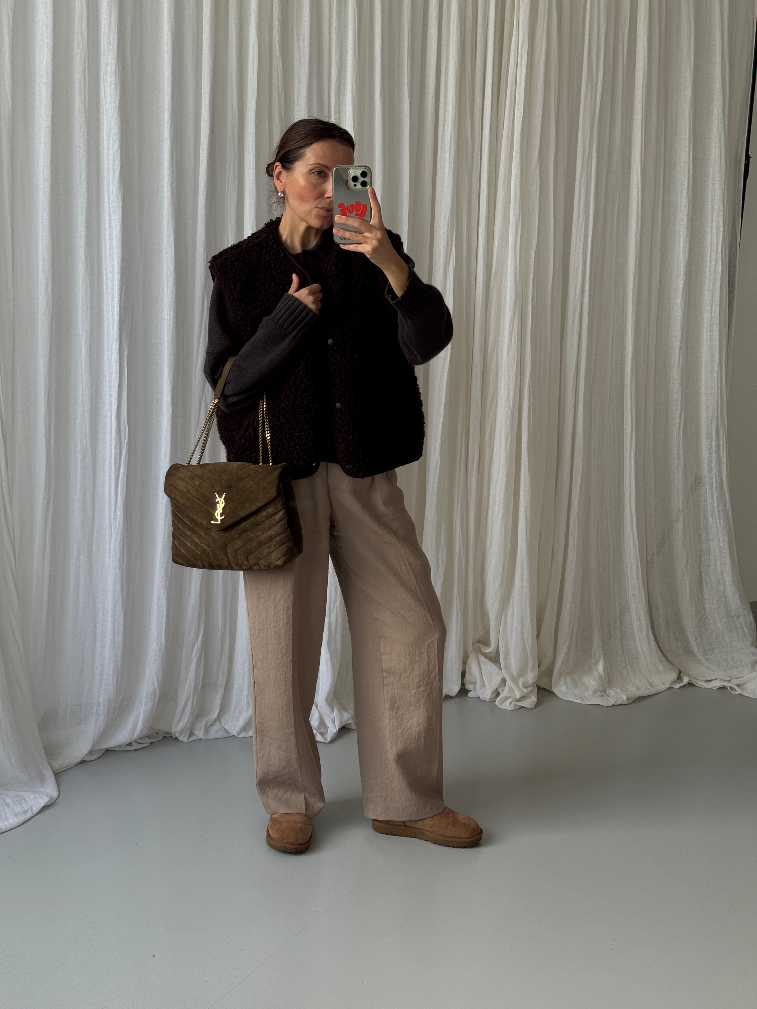 SOHO STUDIOS CELINA VEST brown