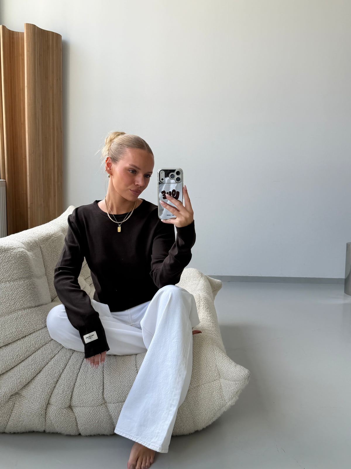 HEY SOHO RIB LONGSLEEVE COFFEE BEAN