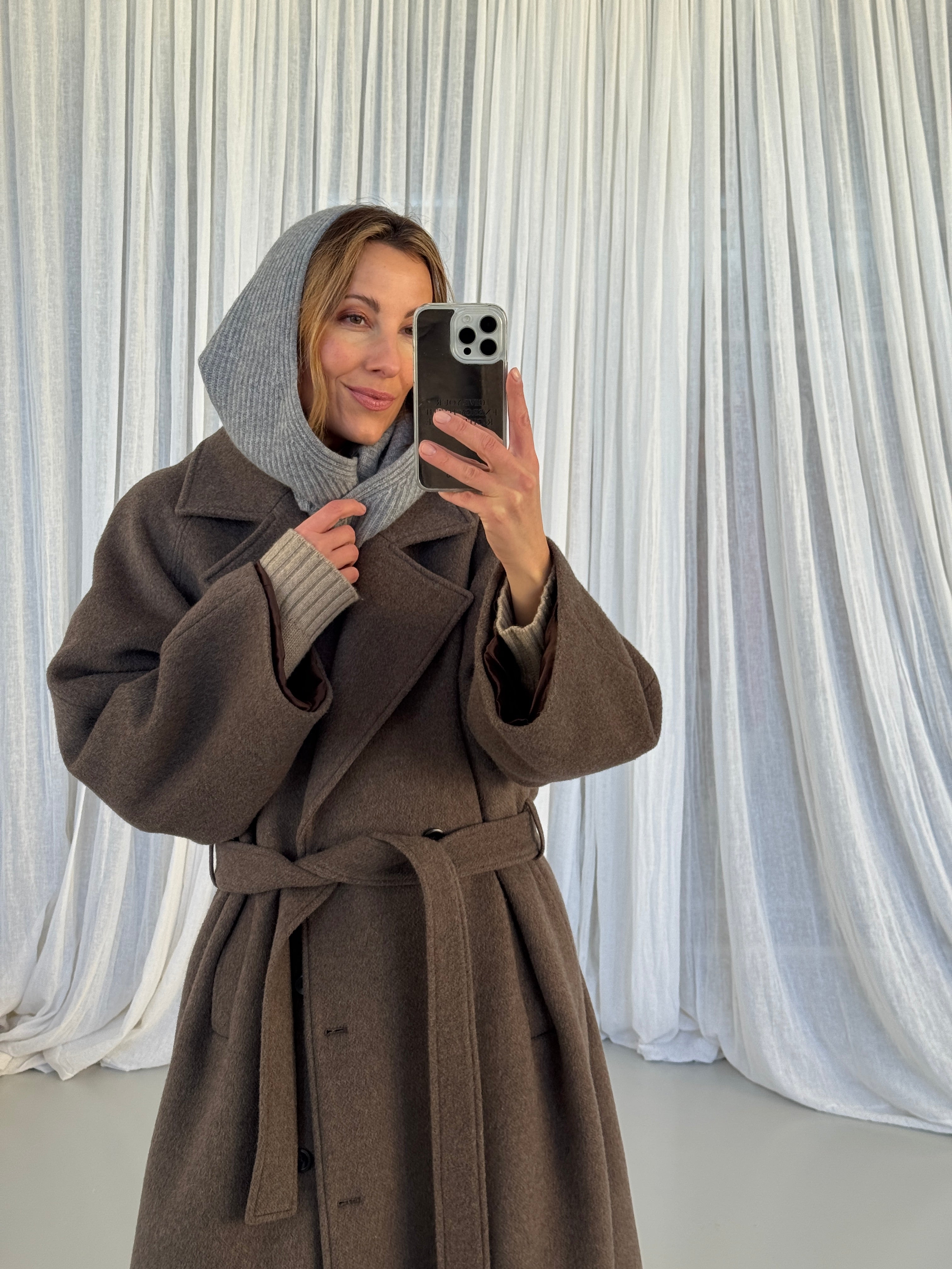 JOSIE BALACLAVA grey melange