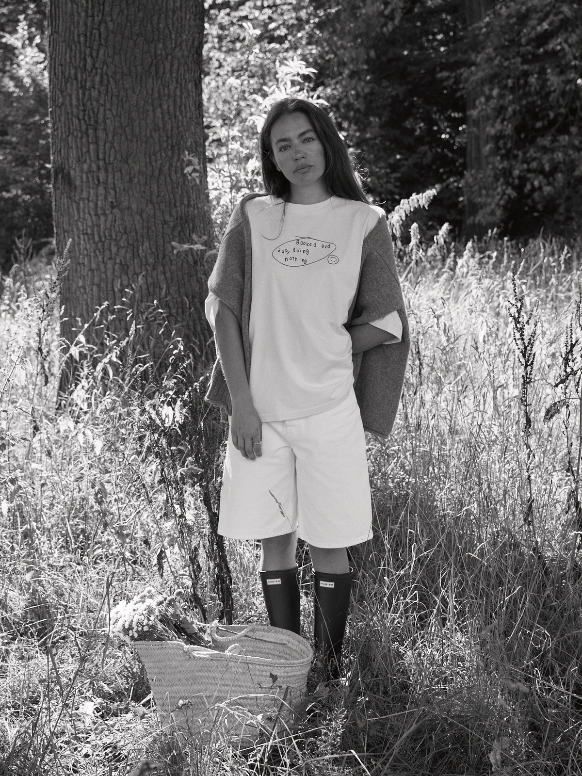 BOOKED & BUSY T-SHIRT OFF WHITE