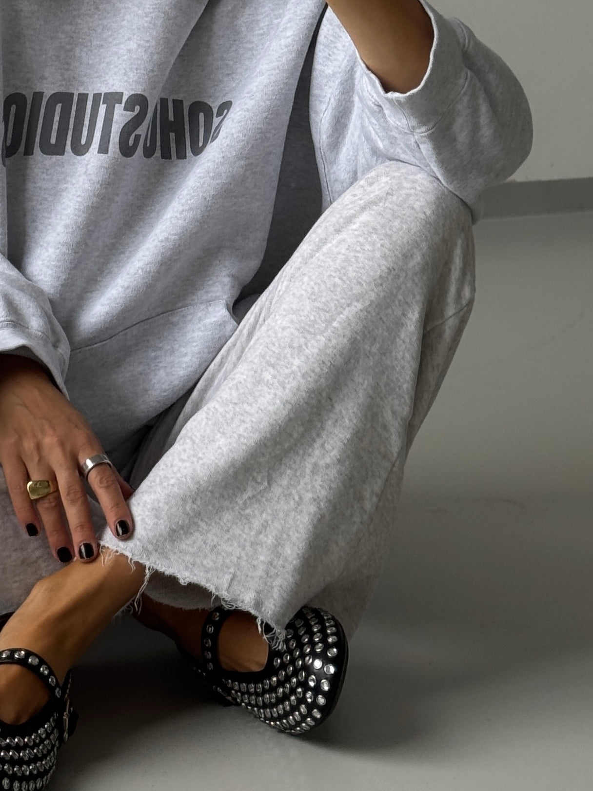 SOHO STUDIOS EDDA Hoodie light grey melange