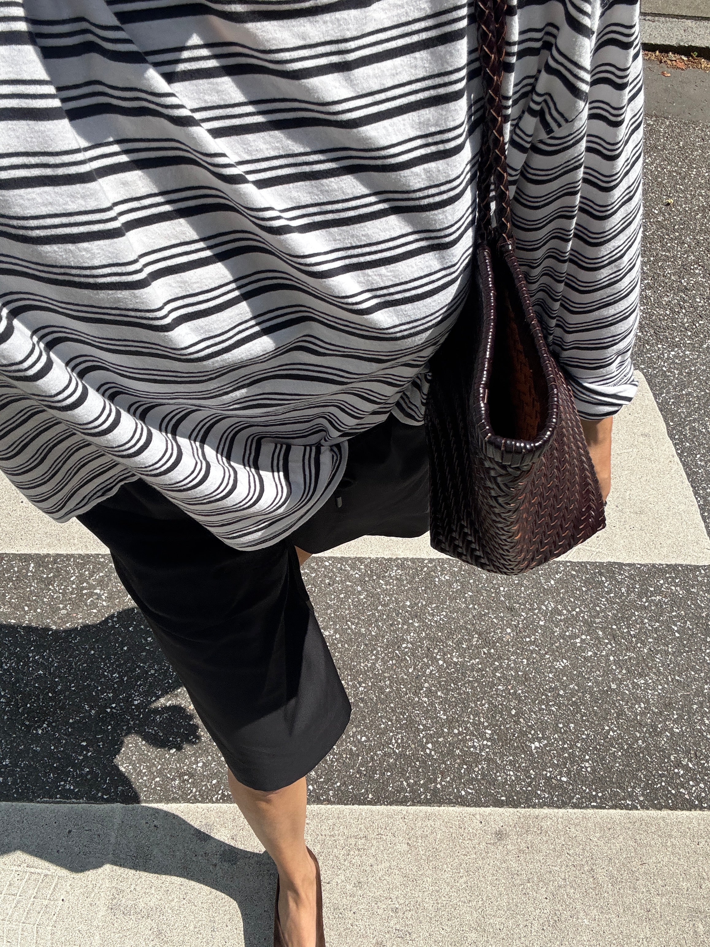 SOHO STUDIOS LIGHT JERSEY STRIPE LONGSLEEVE offwhite/ washed black stripe