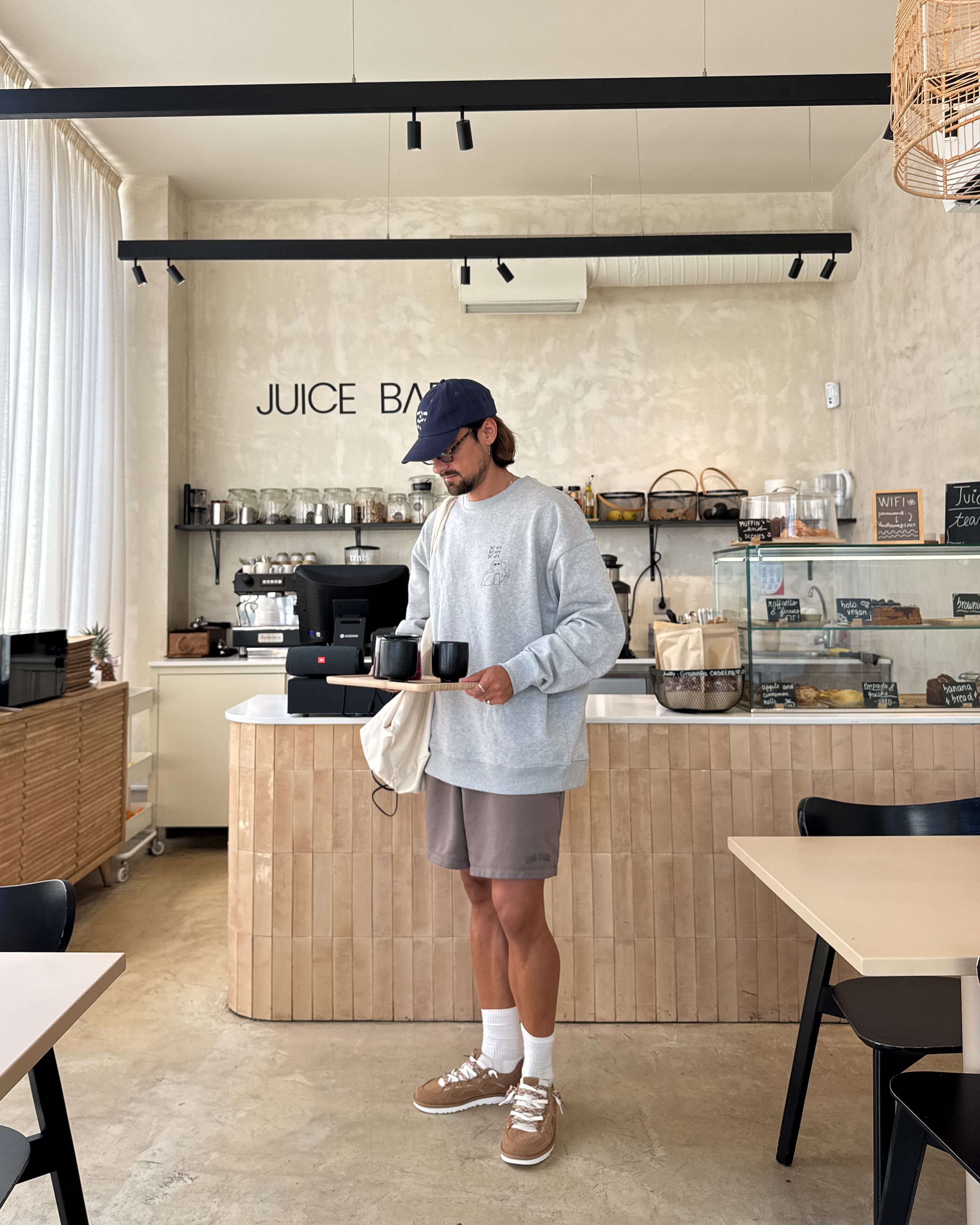 DAY OFF SWEATSHIRT GREY MELANGE
