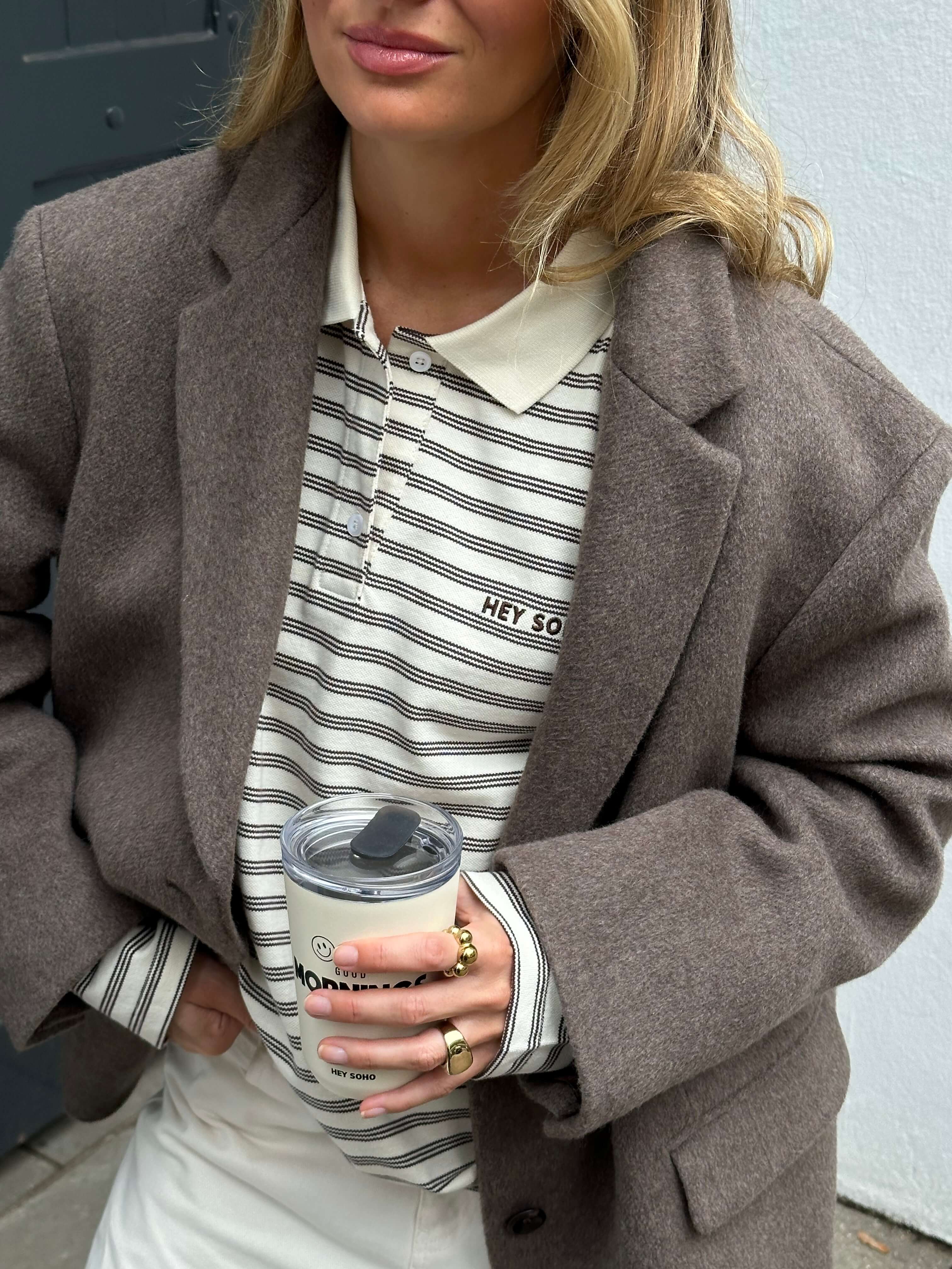 STRIPED RETRO Poloshirt