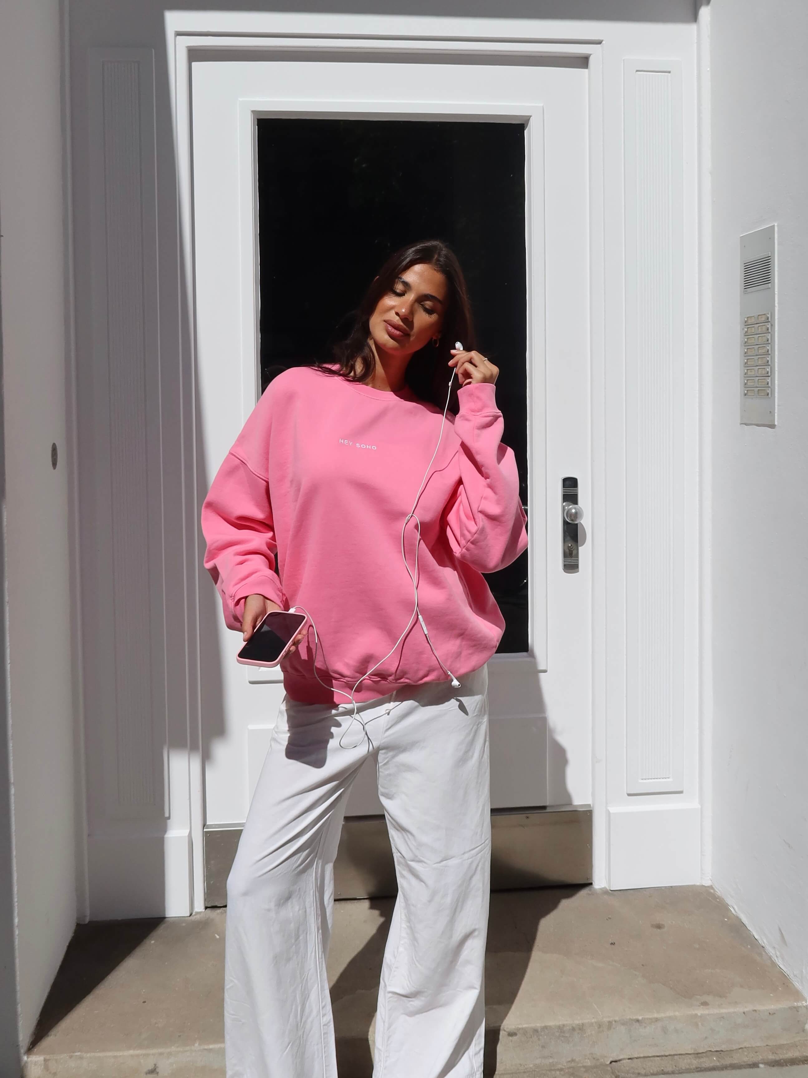 HEY SOHO BASIC Sweatshirt hot pink