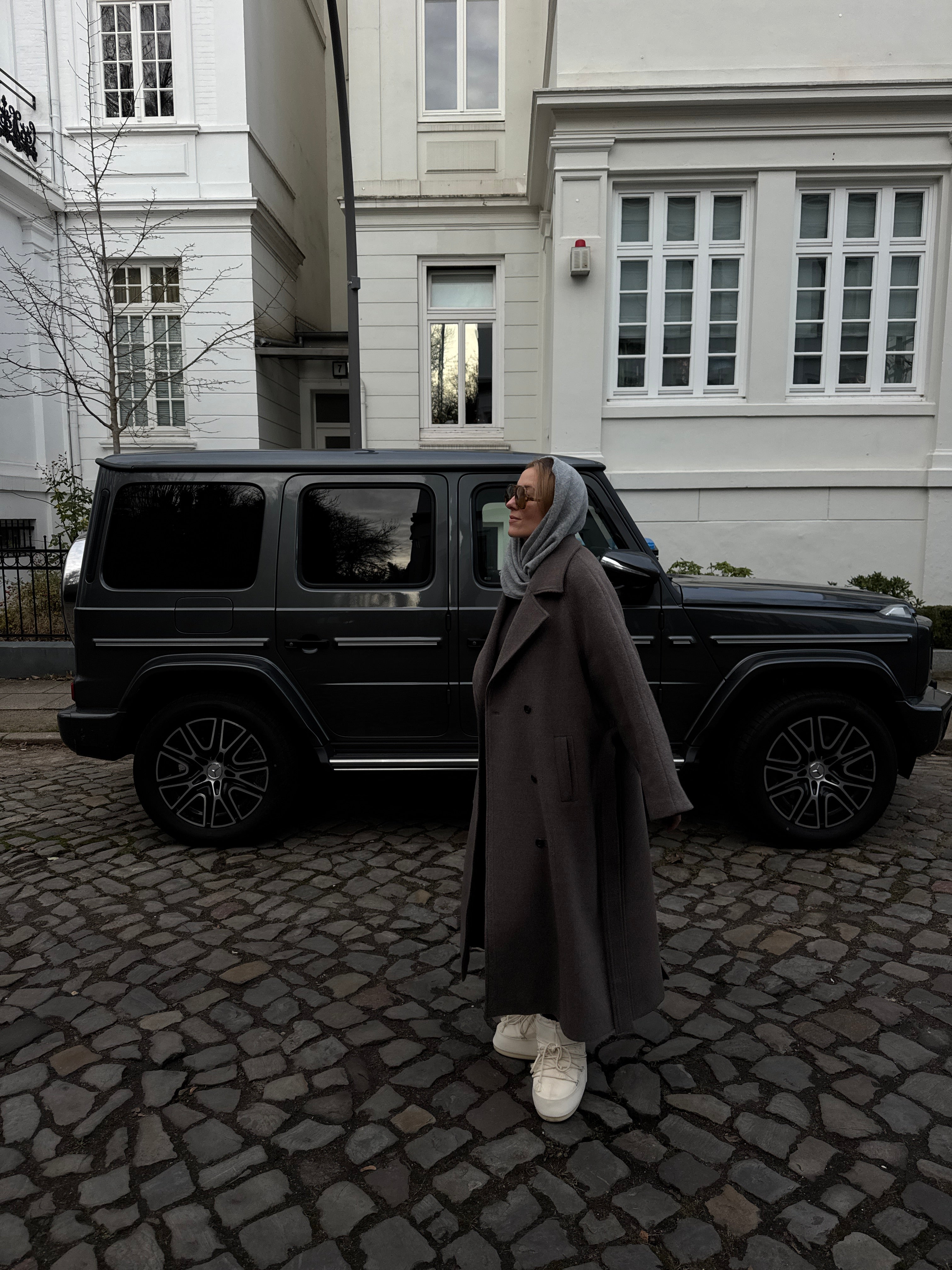 TAYA Cashmere Scarf grey melange