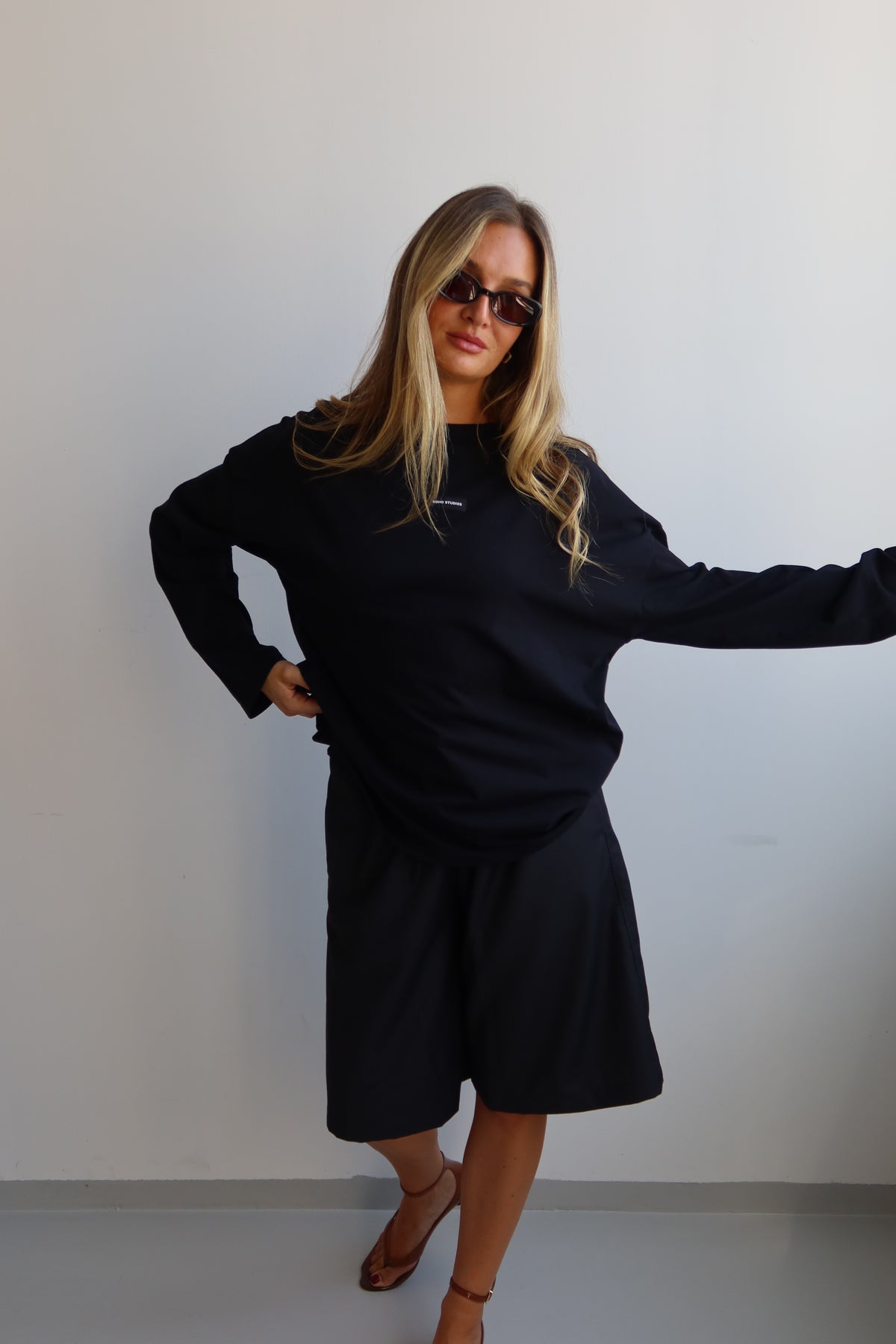 NOOR BERMUDA BLACK