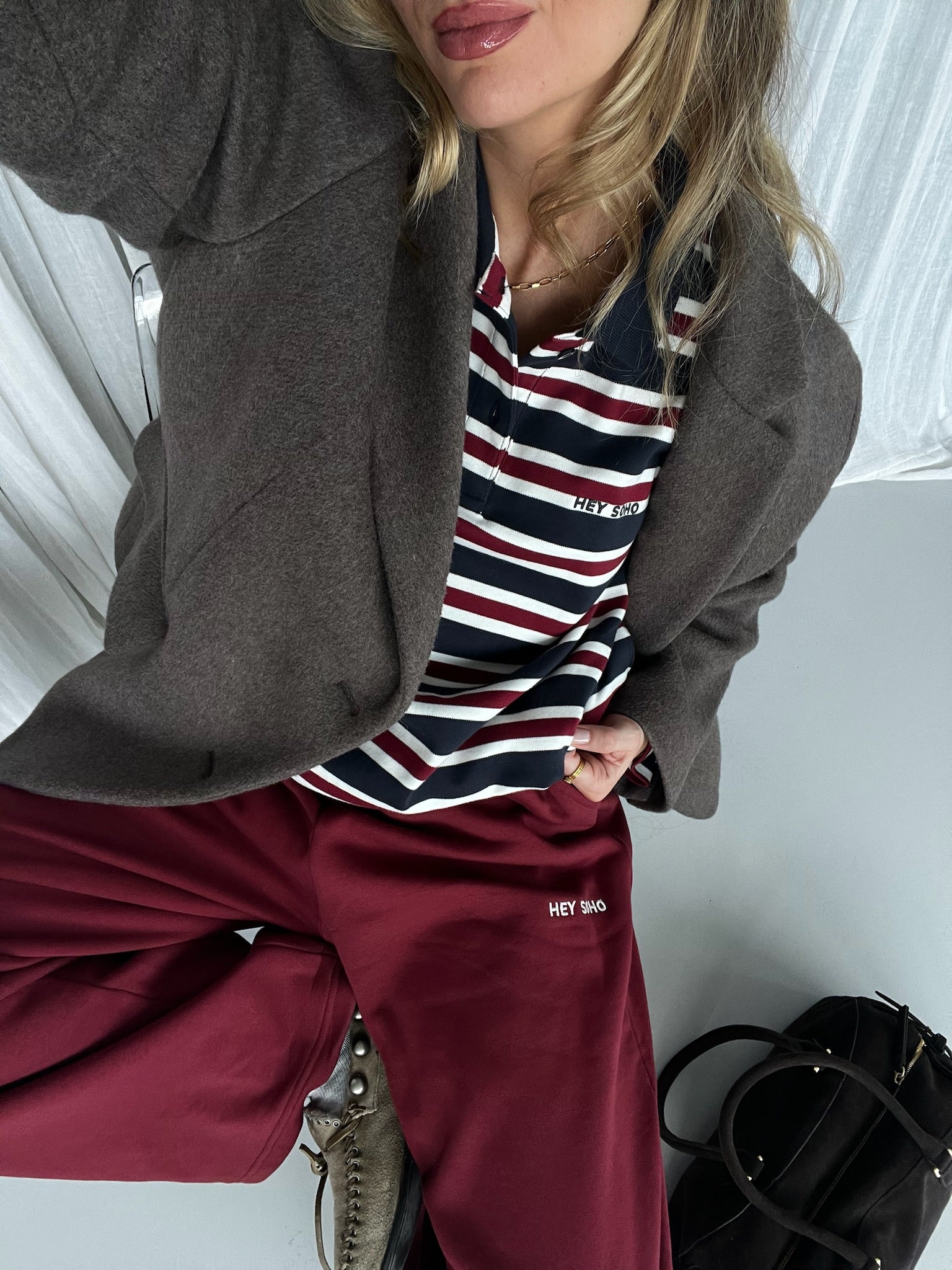 STRIPED LONGSLEEVE POLO