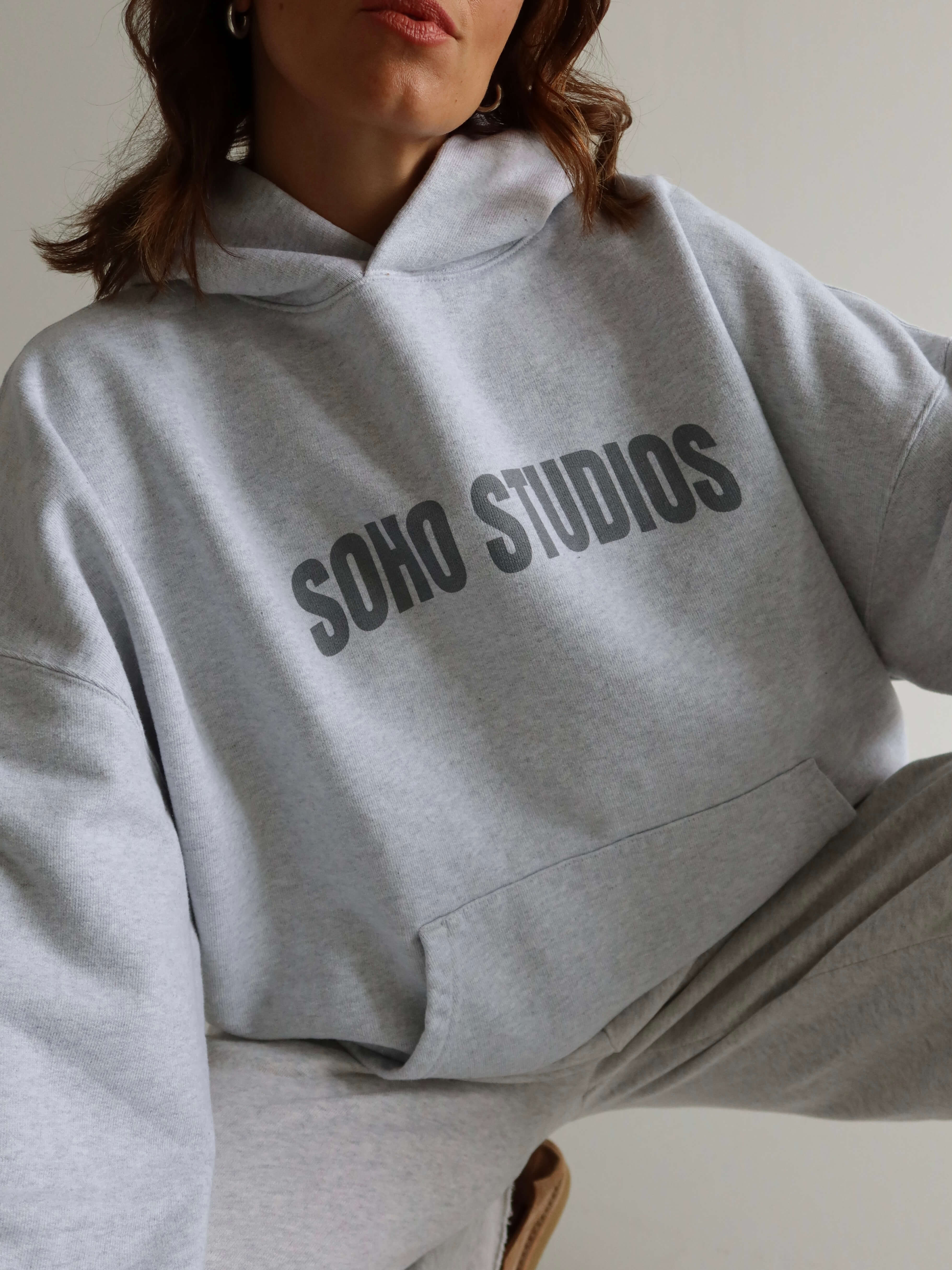 SOHO STUDIOS EDDA Hoodie light grey melange