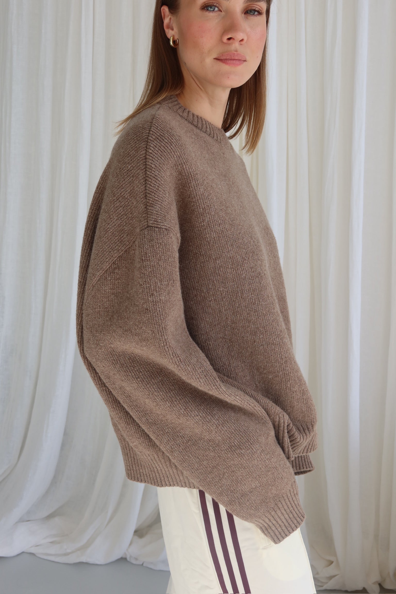 SOHO STUDIOS AVA PULLOVER chocolate melange