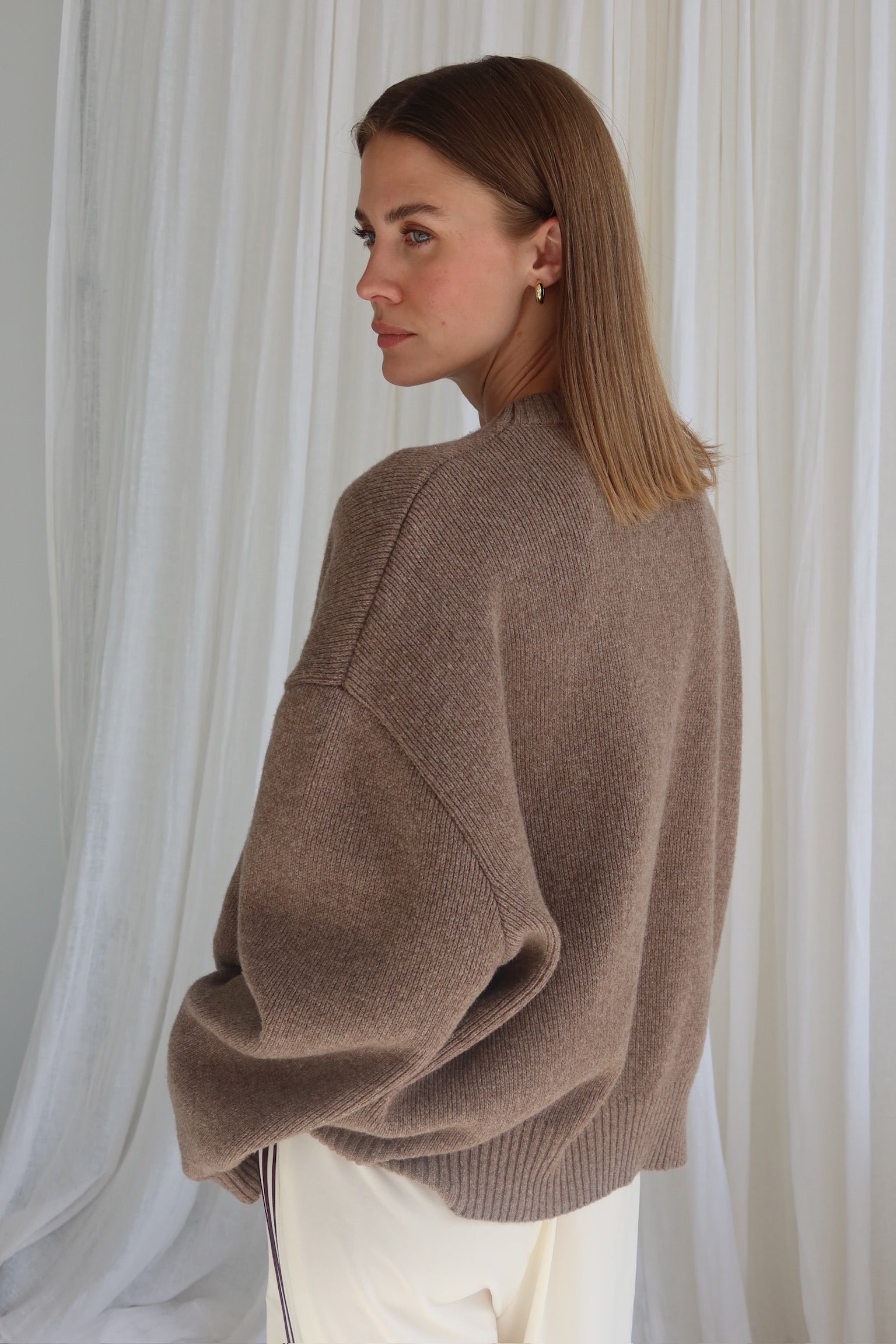 SOHO STUDIOS AVA PULLOVER chocolate melange