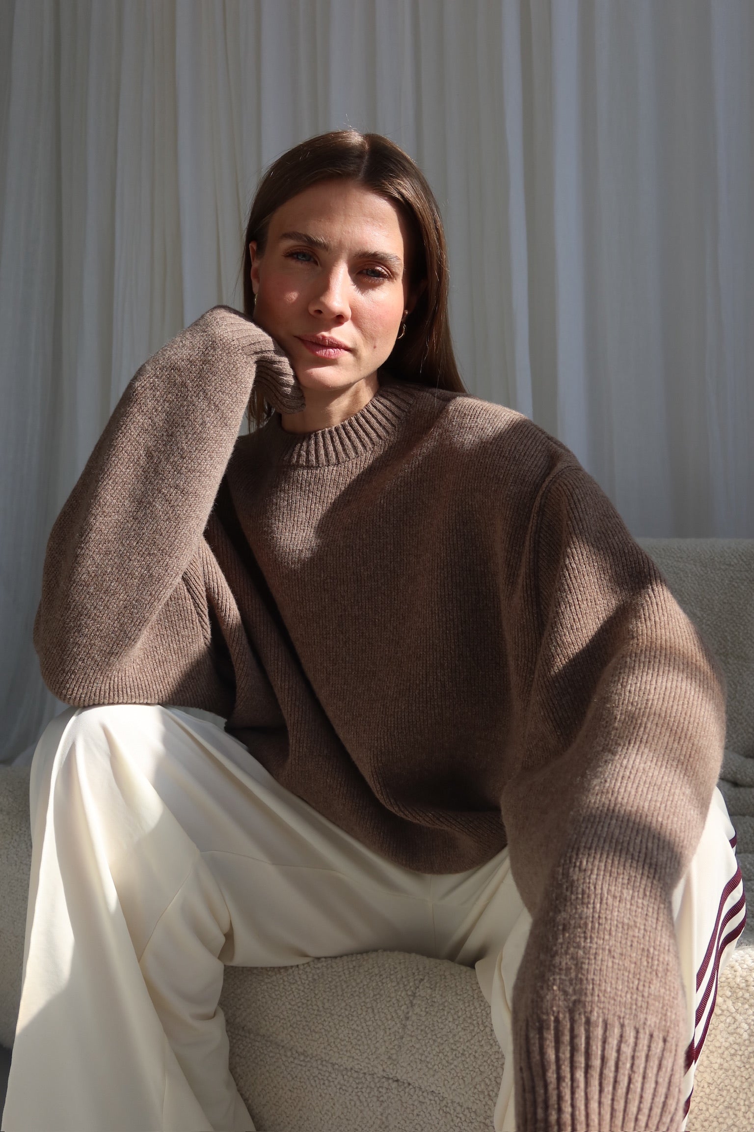 SOHO STUDIOS AVA PULLOVER chocolate melange
