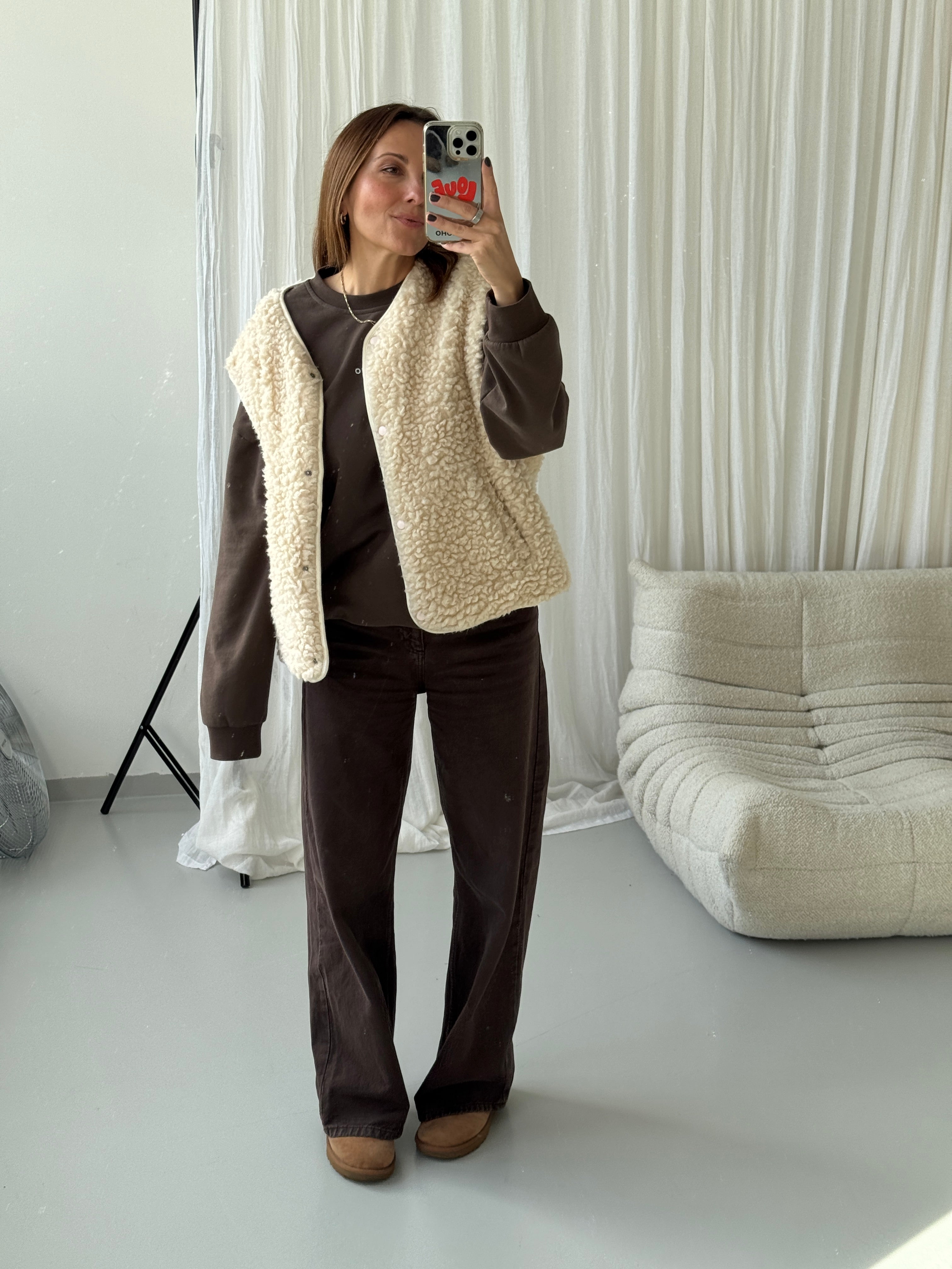 SOHO STUDIOS CELINA VEST beige